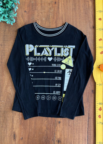 Camiseta Young Class Infantil Preta TAM 10 Anos