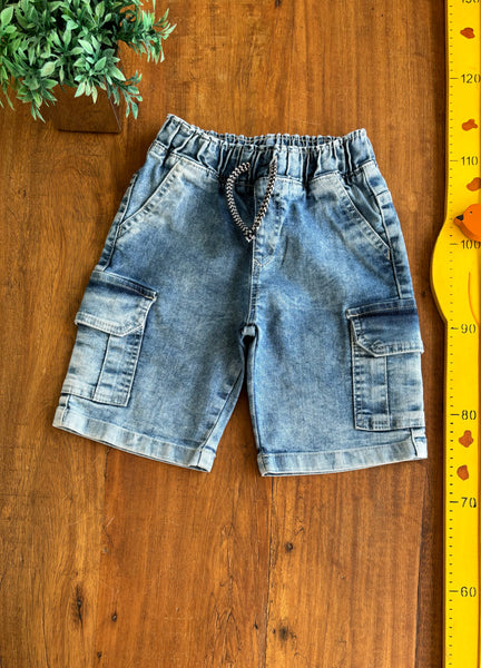 Bermuda Jeans cintura Elástico INK Jeans TAM 8 Anos