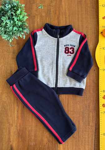 Conjunto Tip Top College Moletom Bebe TAM 9 Meses (G)