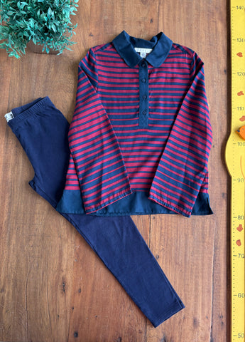 Conjunto Camisa Stella Mccartney Kids e Leeging TAM 7/8 Anos