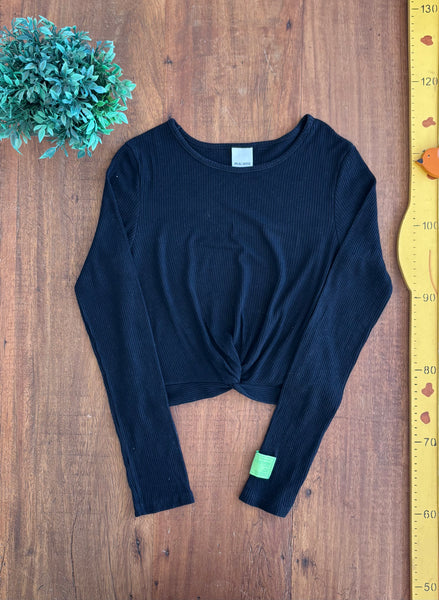 Blusa Canelada Malnga Longa Malwee TAM 14 Anos