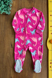 Macacão Fleece Carter’s Novo Infantil Rosa TAM 12 Meses