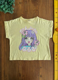 Camiseta Cropped Zara Infantil TAM 10 Anos 140 cm