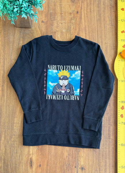 Moletom Infantil Naruto Preto TAM 5/6Anos