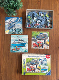 Quebra-cabeça Polícia Ravensburger 3 desenhos 49 peças cada TAM 21 X 21 cm cada