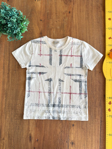 Camiseta Infantil Burberry Bege TAM 6 Anos
