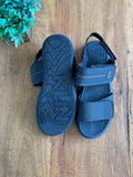 Sandalia Infantil Papete Klin Couro Azul Marinho TAM 35
