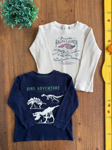 Kit 2 Camisetas Térmicas Infantil Ralph Lauren TAM 3 Anos