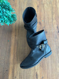 Bota Infantil Cano Curto Preta Fivela Beira Rio TAM 35