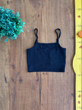 Top Preto Copped Fuzarka Infantil TAM 7-8 Anos 129 cm