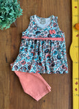 Conjunto Blusa e Shorts Kelly & Ketty TAM 3 Anos