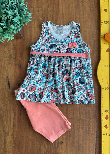 Conjunto Blusa e Shorts Kelly & Ketty TAM 3 Anos