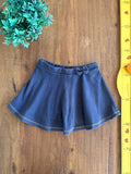Short Saia Jeans Malha Gliter Baby Club TAM 5 Anos