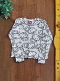 Blusa Infantil Hello Kitty Manga Longa TAM 7/8 Anos