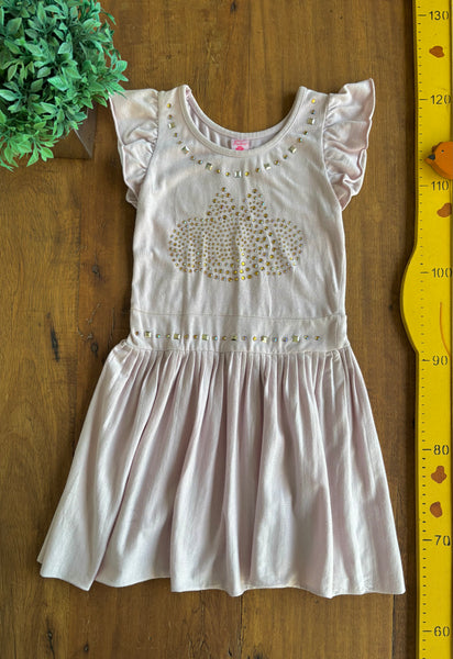 Vestido Infantil Lilica Ripilica Rosa Strass TAM 2 Anos