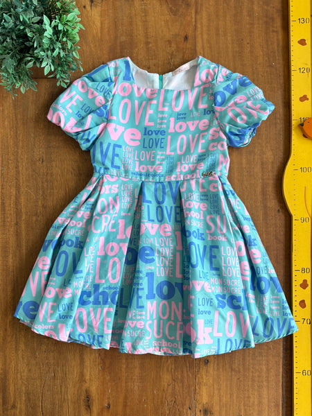Vestido Infantil Mon Sucré TAM 4 Anos