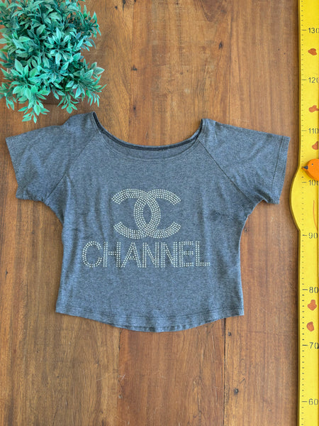 Blusa Cropped Chanel Bonequinha TAM M 16 Anos