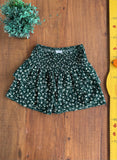 Short Saia Zara Babados Floral Verde TAM 8 Anos 128 cm