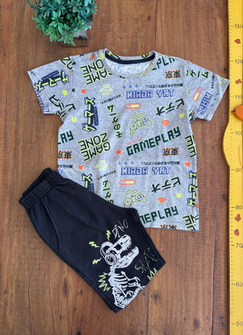 Conjunto Infantil Pool Kids e Bermuda Fakini TAM 6 Anos