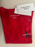 Camiseta Infantil Calvin Klein Vermelha Nova TAM 2 Anos
