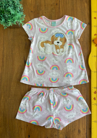 Pijama Kyly Arco Íris TAM 10 Anos