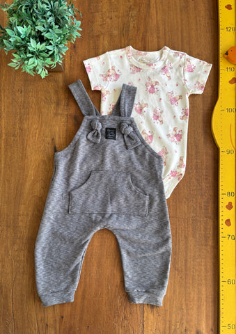 Conjunto Body e Jardineira Mini & Co TAM P