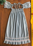 Vestido Infantil Jeans Alças Bambollina TAM 12 Anos
