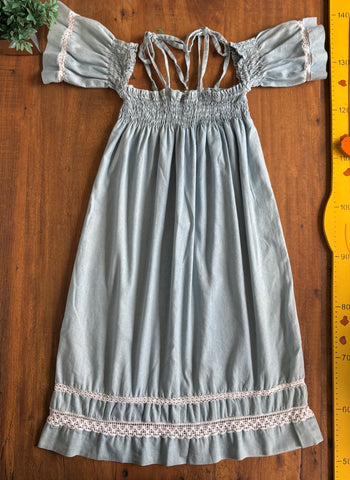 Vestido Infantil Jeans Alças Bambollina TAM 12 Anos