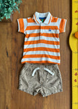 Conjunto Polo Benetton e Bermuda Carter´s TAM 3 Meses