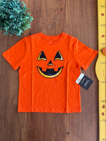 Camiseta Halloween Abóbora Celebrate Nova TAM 3 Anos