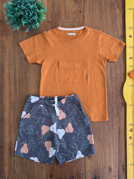 Conjunto Infantil Bugbee Camiseta e Shorts TAM 6 Anos