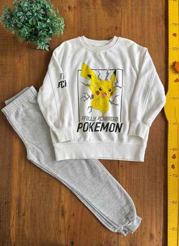 Conjunto Moletom Edição Pikachu Zara TAM 6 Anos 116 cm