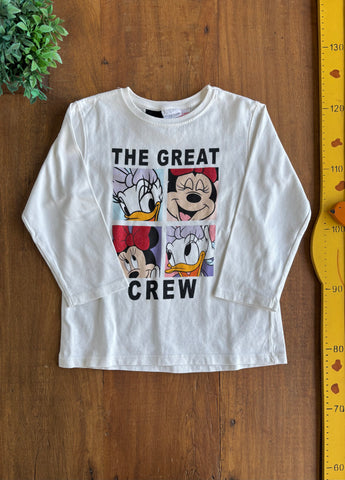 Camiseta Infantil Zara Minnie TAM 4/5 Anos