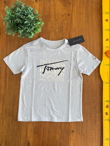 Camiseta Infantil Azul Clara Tommy Hilfiger Novo Original TAM 4 Anos
