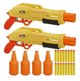 2 Lançadores Nerf AlphaStrike Original Tiger com Target DB-2 Original com 8 Dardos TAM 67 X 38 cm