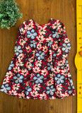 Vestido Infantil Kyly Vermelho Floral TAM 6 Anos