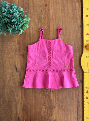 Blusa Alça Bordada Momi Rosa TAM 4 Anos