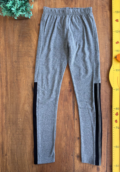 Calça Legging Cinza Faixa Young Class TAM 10 Anos