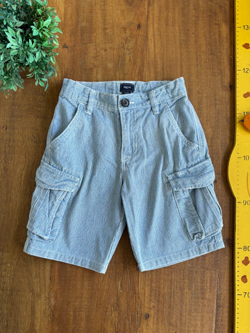 Bermuda Infantil Brim GAP Listras TAM 7 Anos