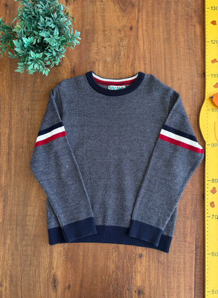 Blusão Zig ZAg com Listras inverno  Vira & Mexe TAM 6 Anos