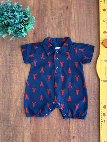 Romper Bebe  Primo Amore Summer Lagosta TAM P (3 Meses)