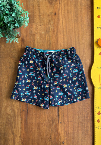 Shorts Tactel Baby Club Cordão TAM 4 Anos