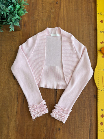 Cardigan Rosa Paola Tricot TAM 5 Anos