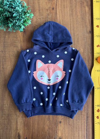Moletom Infantil Menina Doce Azul Bolas TAM 6 Anos