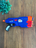 Lançador de Dardos Nerf Dual Strike Elite Original com 5 Dardos TAM 38 cm