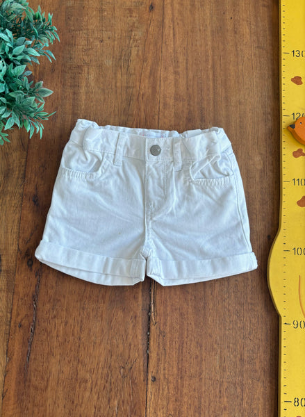 Shorts Branco Infantil The Children's Place TAM 2 Anos