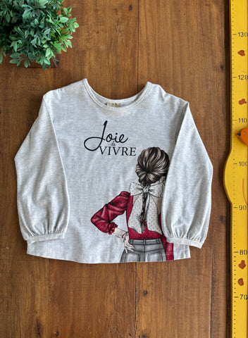Camiseta Infantil Milon Menina Strass TAM 4 Anos