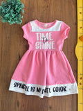 Vestido Color Girl Infantil Rosa TAM 4 Anos
