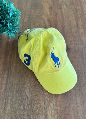 Boné Polo Ralph Lauren Amarelo Tamanho Único