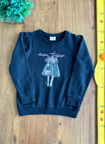 Moletom Infantil Milon Menina TAM 6 Anos